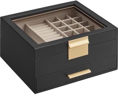 No Jewelry Box with Glass Lid