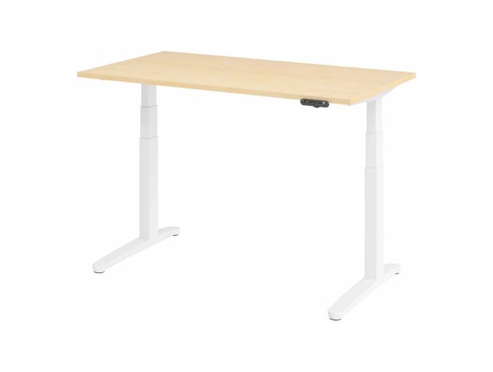 XBHM 14 WW Schreibtisch elektrisch höhenverstellbar Ahorn