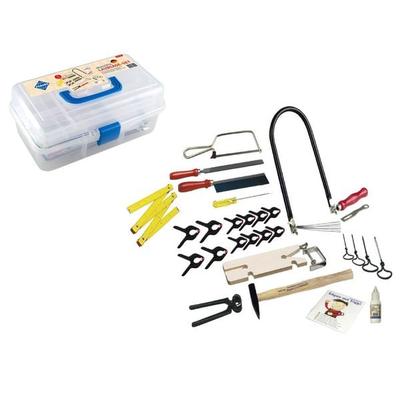 PEBARO 650 - Laubsäge-Set im Kunststoffkoffer, Werkzeug für Hobby und Schule