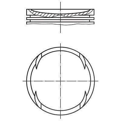 Mahle Kolben [Hersteller-Nr. 0306400] für Skoda, VW, Seat