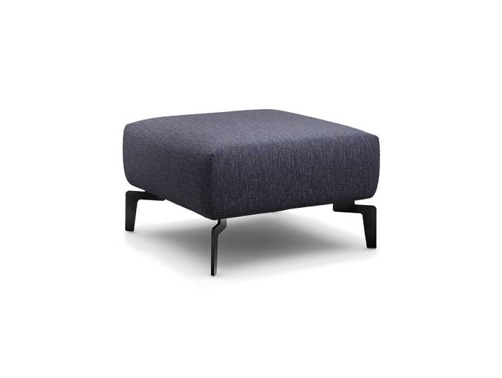 Sensoo Hocker Cosy, Blau, Metall, 70x70x46 cm, Stoffauswahl, Wohnzimmer, Hocker, Sitzhocker