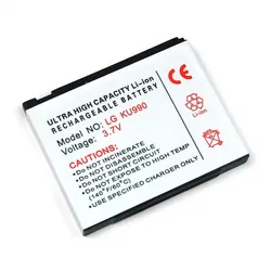 Akku für LG KC910 Renoir, wie LGIP-580A, 900 mAh