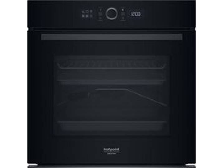 Four encastrable - Pyrolyse Chaleur pulsée - HOTPOINT HA4S80PM0BA - Noir - Porte froide - 73L - 59 5 x 56 4 x 59 5 cm