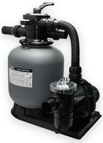 Sandfilteranlage FSP-350 für Pools, Ø 350 mm, 4 m³/h, 20 kg Sand, mit 6-Wege-Ventil, Manometer und Grundplatte