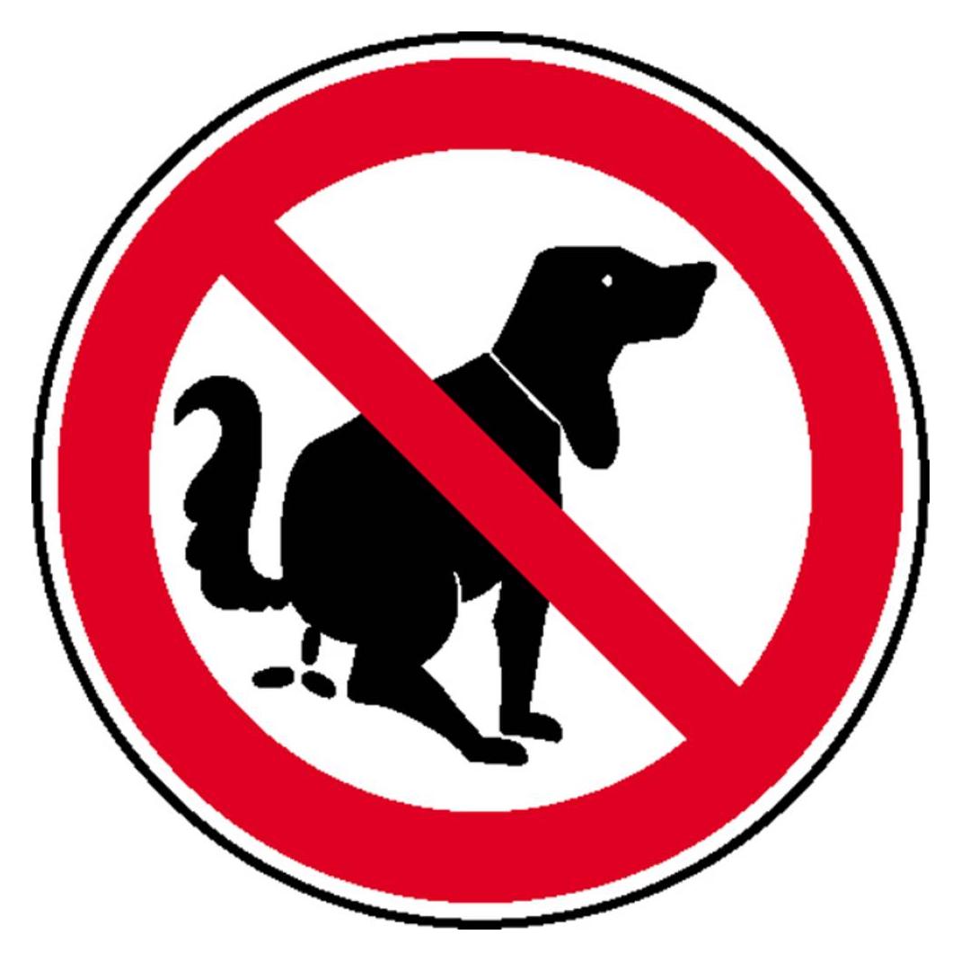 SafetyMarking Verbotsschild "Hier kein Hundeklo" rund 20,0 cm (21.1005)