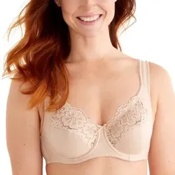 Swegmark BH Organic Cottton Bloom Wire Bra Beige E 100 Damen
