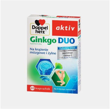 DOPPEL HERZ AKTIV GINKGO DUO 60 CAPSULAS