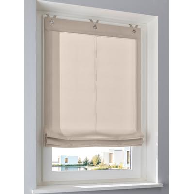 Raffrollo HEINE HOME Gr. 2, beige, B:60cm H:140cm, Raffrollos