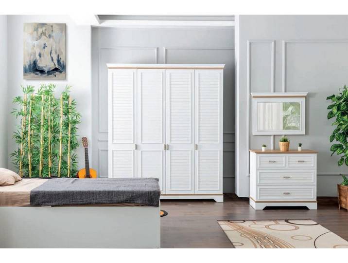 JVmoebel Kommode Weiße Kommode mit Soft-Close-Funktion und eleganten Holzfüßen (1 St., Kommode), Made in Europa