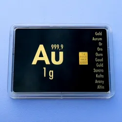 Goldbarren 1g "Au International" (Motivbox)