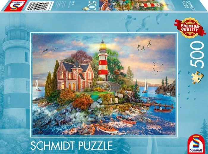 Schmidt Spiele Leuchtturm am Felsen (500 Teile)