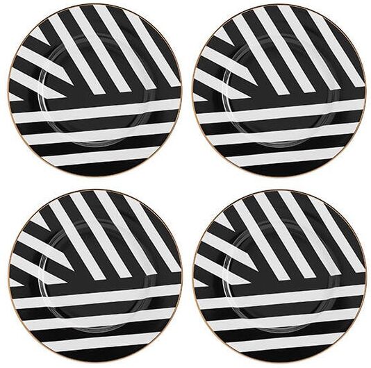 Mikasa Luxe Deco Set of 4 21cm Side Plates