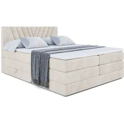 BOXSPRINGBETT ERNINA KING - 120x200 - H3/H4 - Creme
