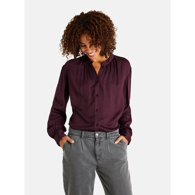 Klassische Bluse LIEBLINGSSTÜCK "AiliL", Damen, Gr. 36, lila (394, fig), 100% Viskose, gerade, ohne Ausschnitt, Blusen Bluse, aus 100% Viskose