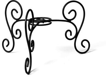 Evergreen Table Top Bird Bath Stand, Scroll