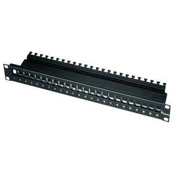Telegärtner 100021497 24 Port Netzwerk-Patchpanel 483 mm (19) CAT 6a 1 HE Schwarz Unbestückt