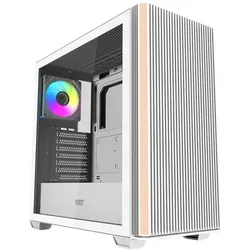 Darkflash Tech Darkflash DS900WS computer case (White) + 4 ARGB fans (ATX, ITX, Mini-ATX), PC Gehäuse, Weiss