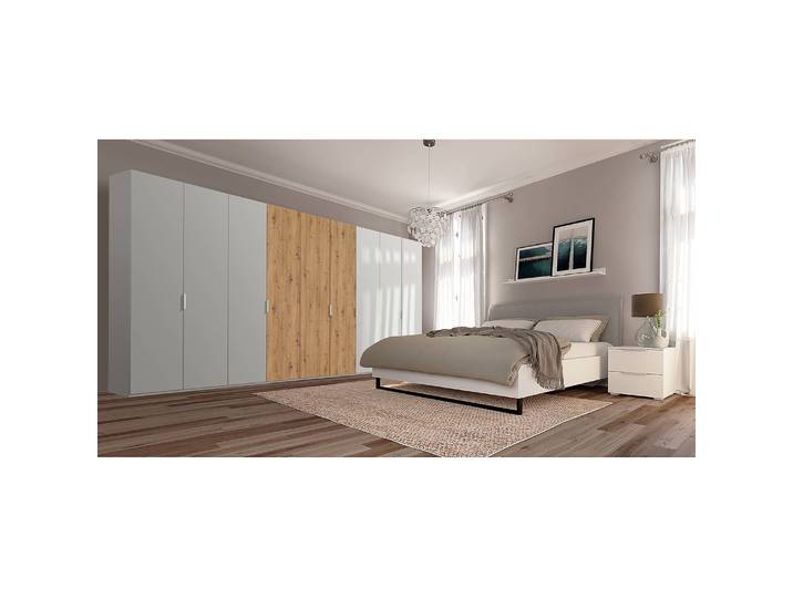 Armoire pure artisan 405 x 222cm Gris/Gris soie/Imitation chêne Artisan