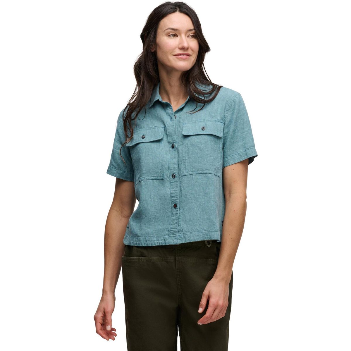 Black Diamond W Scenic Route SS Shirt creek blue-glacier (9740) LRG AP7530319740LRG1