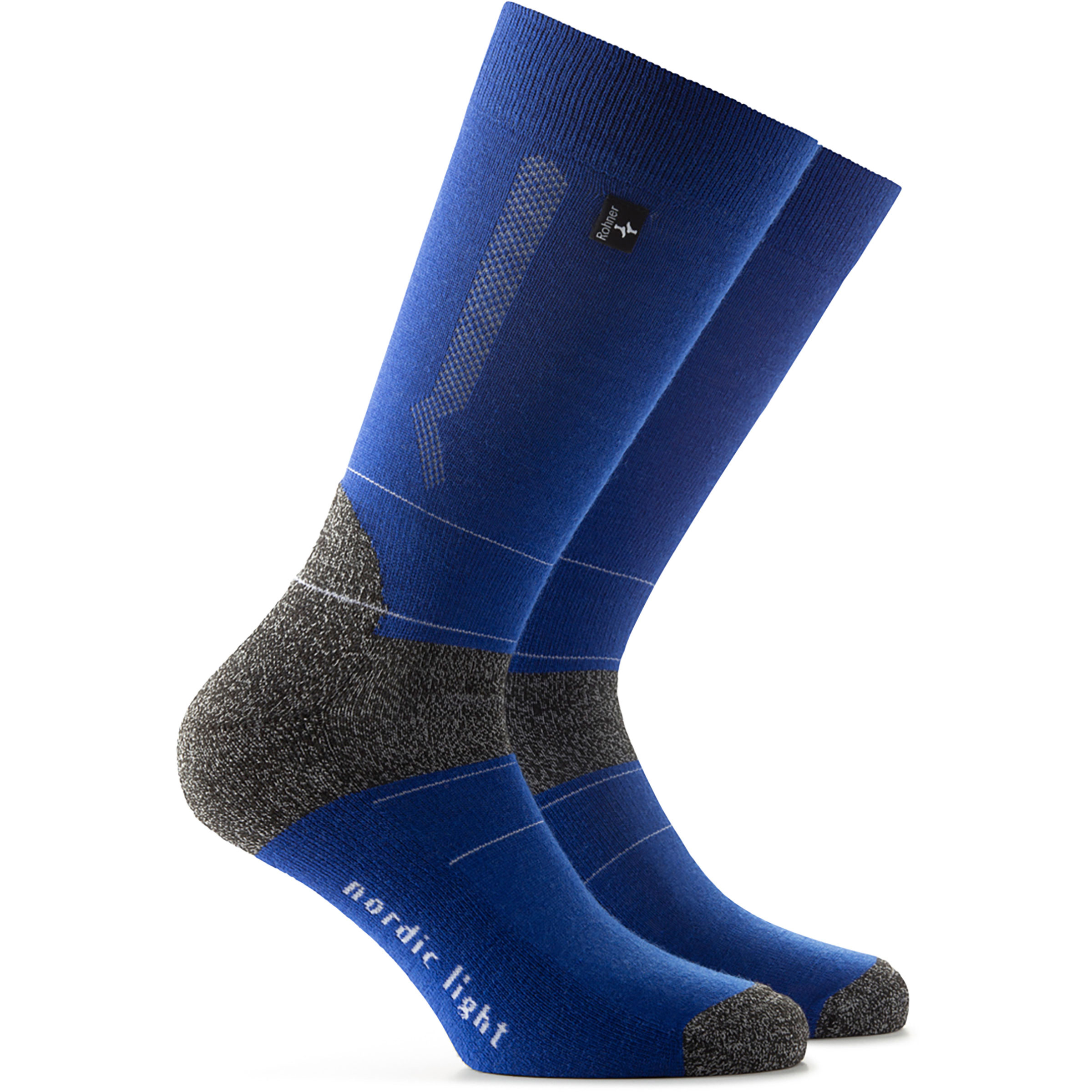 Rohner Nordic Light Skisocken blau Größe 44 Langlauf Skating | Langlauf Klassik Widerstandsfähig schoeller