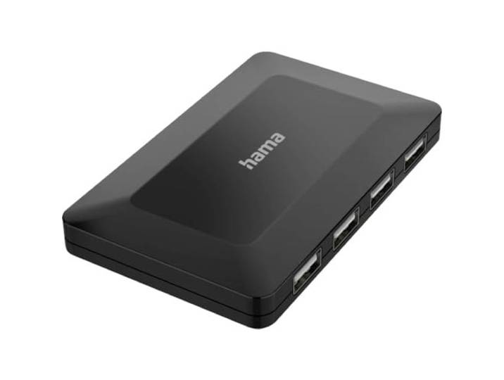 Hama USB 2.0 Hub, 4 poorten, zwart