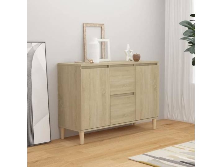 Buffet Chêne sonoma - VIDAXL - Buffet bas - Aspect bois - 104x35x70 cm