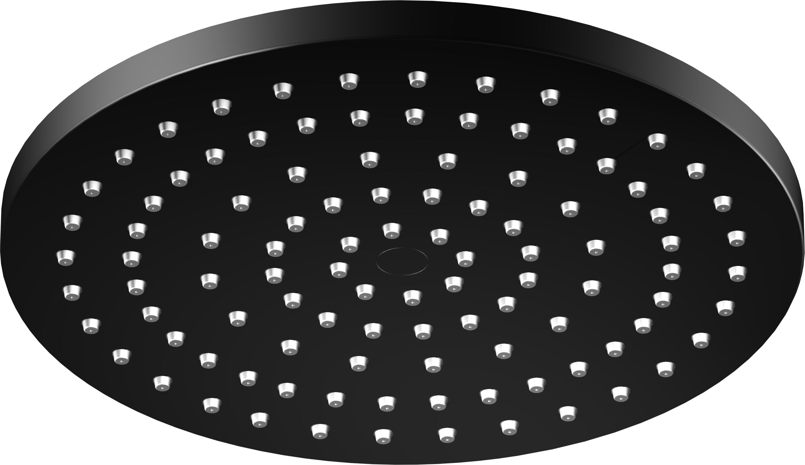 Steinberg Série 340 douche à effet pluie 3401686S 220x12mm, système easy-clean, raccordement au plafond, noir mat