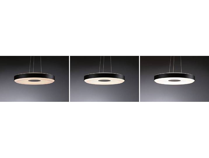 Suspension Puric Pane II 40 x 40 x 40cm Noir Aluminium verni Polycarbonate LED Module LED