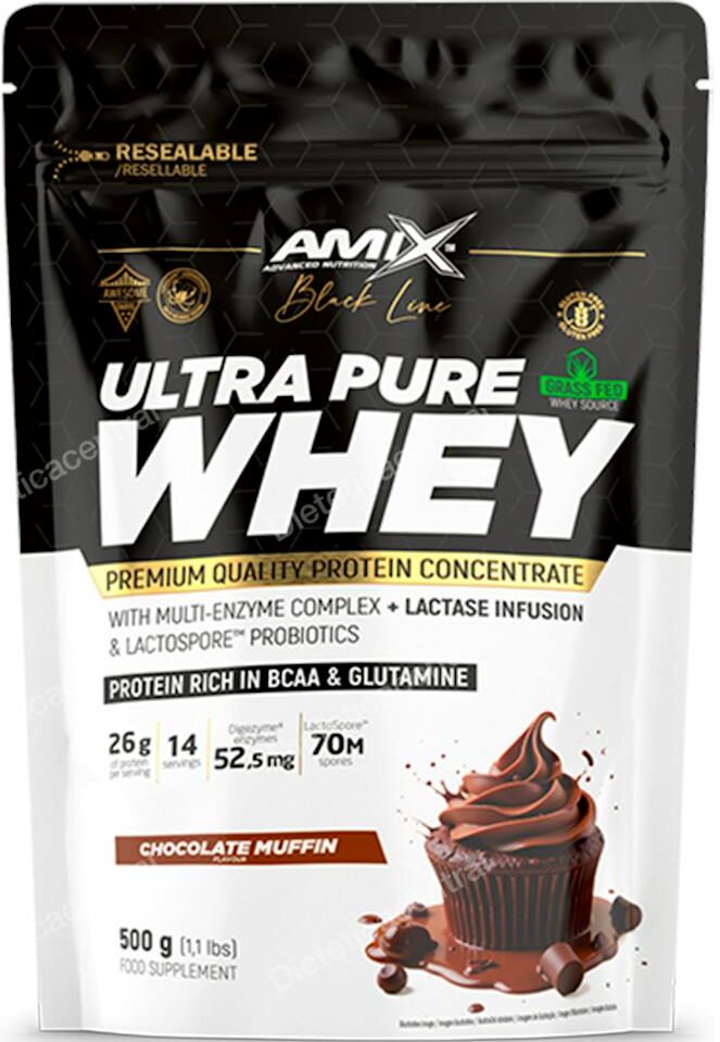 Amix ultra pure whey chocolate muffin 500 gr