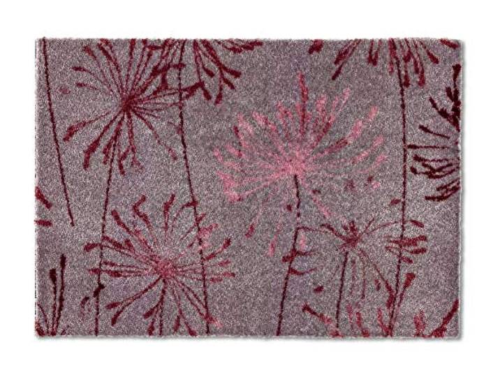 Rutschfeste Fußmatte Indoor - Pusteblume grau-rose 50 x 70 cm (Rechteckig)