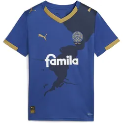 Puma, Herren, Fussballtrikot, Holstein Kiel Home Jersey Jr (152), Blau, Gold