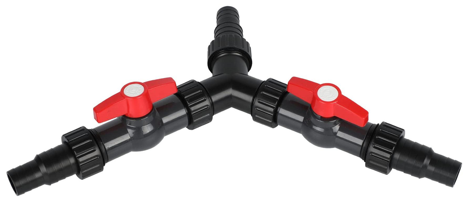 Selius 3-weg Y-verdeler 20/25 mm met 2 afsluitkranen voor waterdispenser