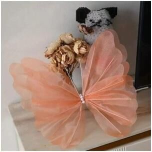 Uplift Essentials 3D Simulated Giant Butterfly Decoration orange