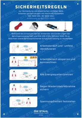 Swstahl Hinweisschild 07338l