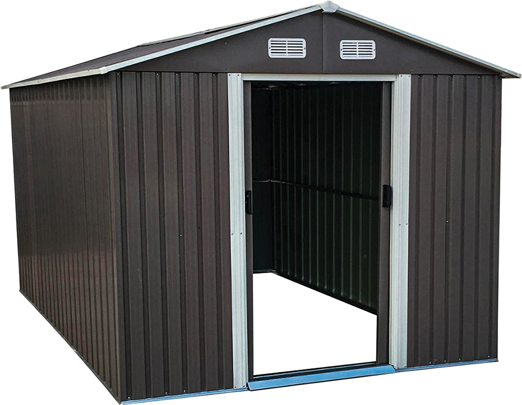 nabbi Zinn Garten ein Haus Werkzeugster 312x257x202 cm - grau