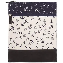 Canvas Crossbag 005 (Navy White Anchor)