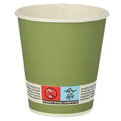Papstar 20 X 20 Trinkbecher, Pappe 0,1 l Ø 7,2 cm · 7,5 cm dunkelgrün "Whiskey"