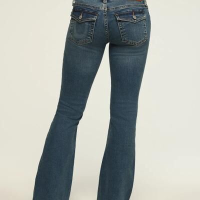 Lucky Brand Low Rise Flare - Women's Pants Denim Flare Flared Jeans in Lightyear, Size 25 x 30