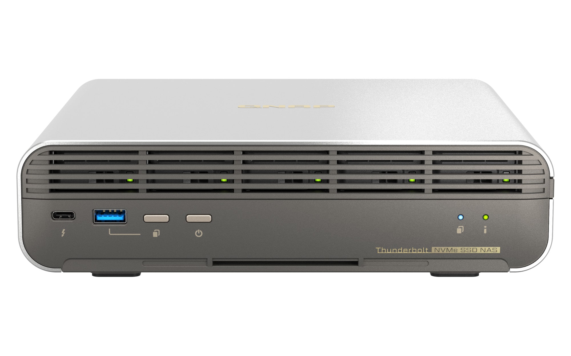 QNAP TBS-h574TX Thunderbolt 4 All-Flash NAS - Intel Core i5, 5x E1.S NVMe SSD, 10GbE Netzwerk & QuTS hero