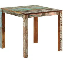 vidaXL, Esstisch, Lindenberg (Recyceltes Massivholz) (82 x 80 x 76 cm)