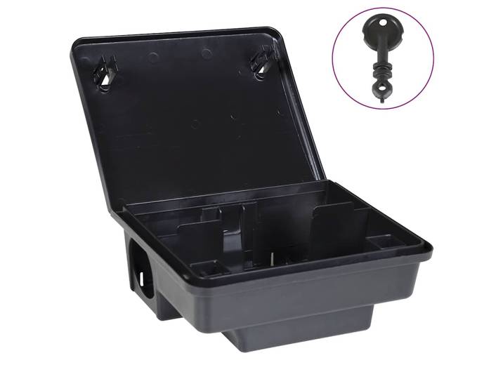 vidaXL Mausefallen 6 Stk. Schwarz 23x19x9,5 cm