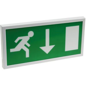ChiliTec Notbeleuchtung NL-W2, Fluchtwegleuchte, LED mit Akku, Wandmontage, 4 Piktogramme, für Not- & Dauerbetrieb