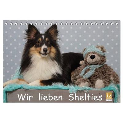 Wir lieben Shelties (Tischkalender 2027 DIN A5 quer), CALVENDO Monatskalender