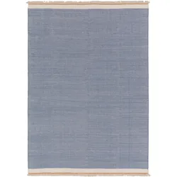 benuta Pop Wollteppich Karla Blau 120x170 cm - Naturfaserteppich aus Wolle