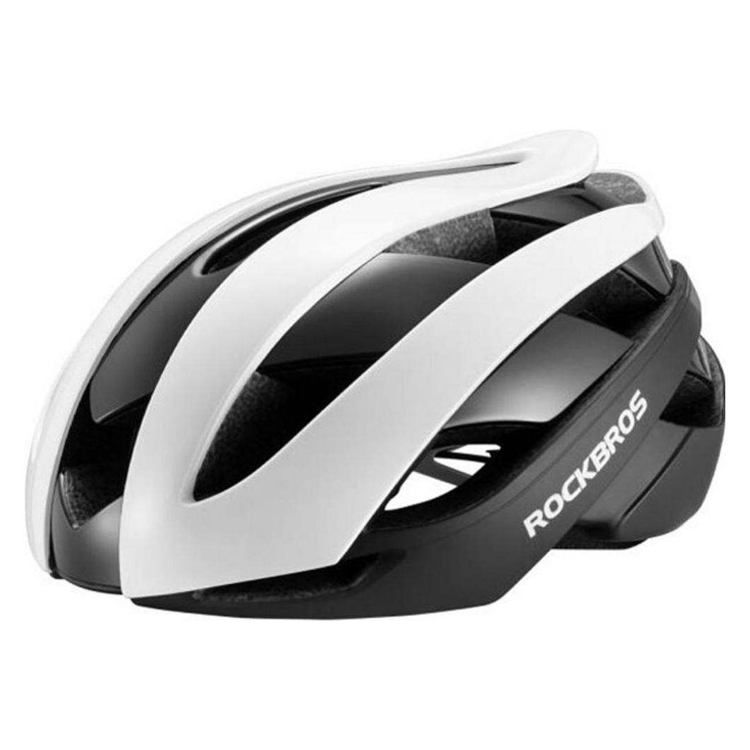 Rockbros 10110004001 Fahrradhelm, Grösse L - Weiss und Schwarz (58 - 61 cm) (1701423730)
