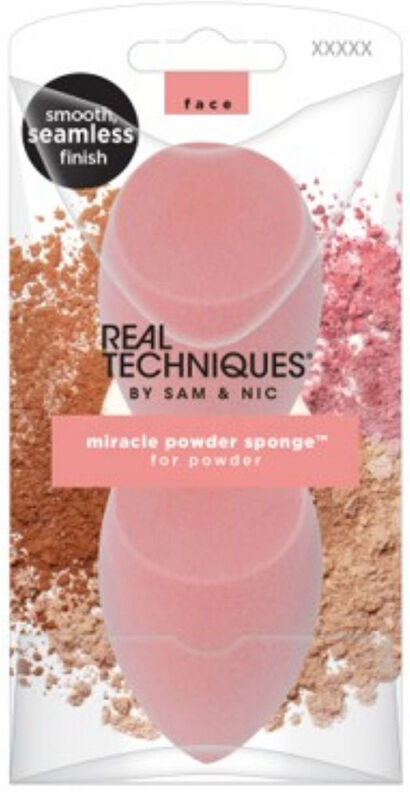 Real Techniques Miracle Poudre éponge pack 2 u