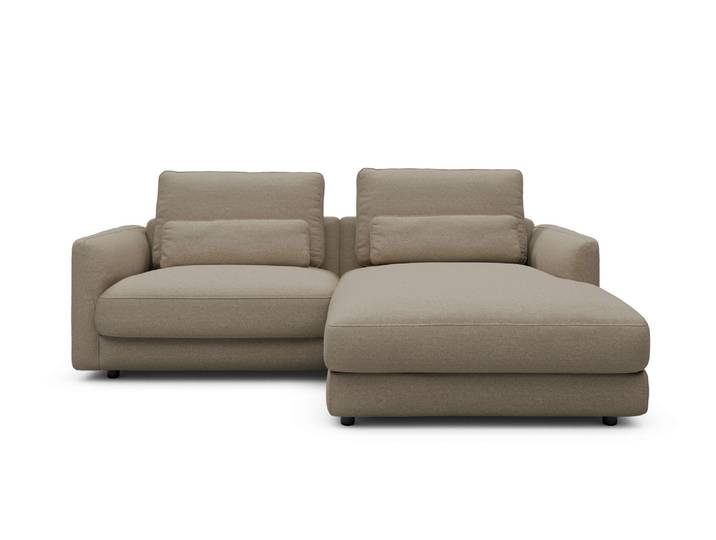 Ecksofa TENKSOM Polsterecke, L-Form, Eckcouch, mit Federkern, inkl. Kissen , beige, B:225cm H:68cm T:171cm, Sofas, Ecksofa, legerer Sitzkomfort zum Entspannen und Verweilen