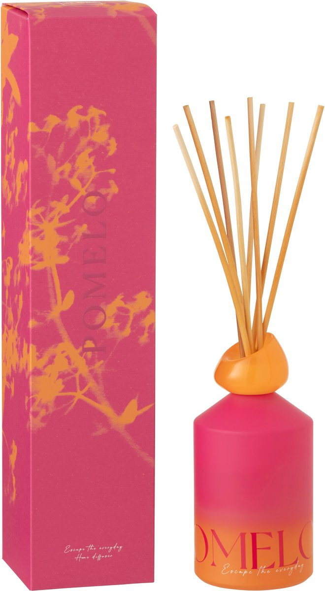 J-Line geurstokjes Oasis Summer In The Air - Oranje/Roze - Glas - Large
