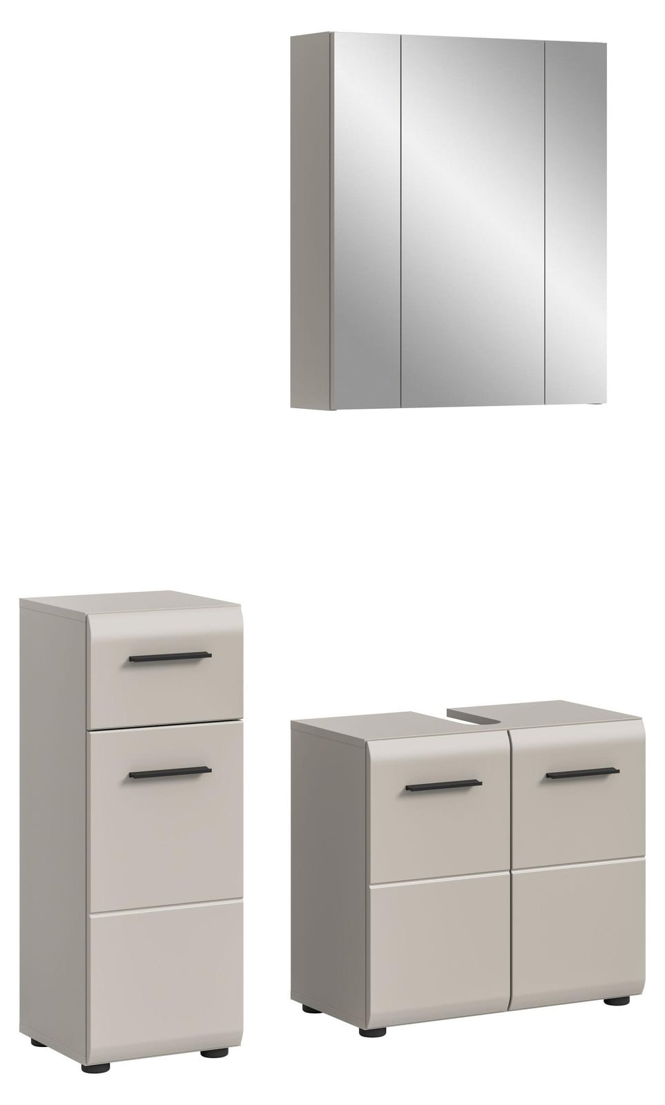 Xonox Badkamercombinatie Badset Ice 5, 3-delig, Kasjmier