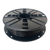 Ampertec 3D-Filament metallic PLA mit Glitzer schwarz 1.75mm 500g Spule 3DPLA0500MBK1AM